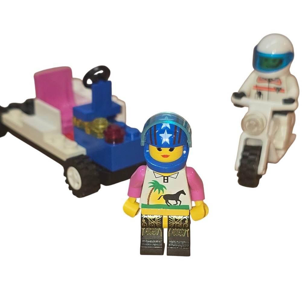 Lego Go Cart & Motorcycle Dirt Bike Motocross Plus 2 people